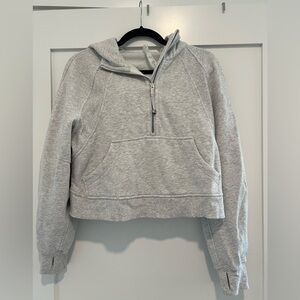 Lululemon gray half zip oversized scuba hoodie